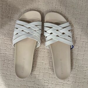 Rothy's Women's Cream Slide Sandals